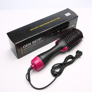 Brosse à air chaud portable ionique pour coiffage à domicile et en salon, volumisant, lissant et bouclant les cheveux - Product Image 2