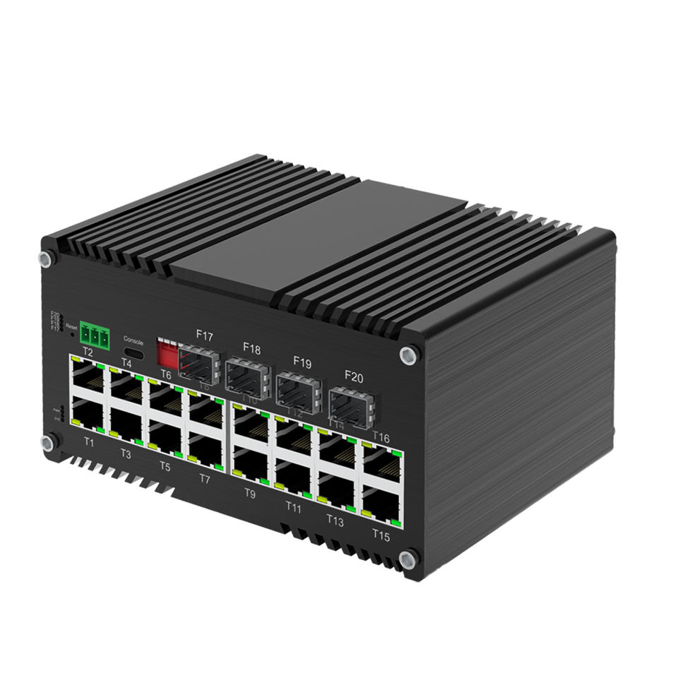 Advanced L2+ Managed 16-Port Gigabit and 4-Port 1000X SFP Industrial Ethernet Switch for High-Density Connectivity