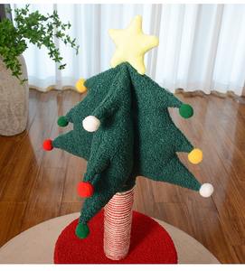 Sıcak satış noel ağacı şekilli kedi tırmalama çerçeve yüksek kalite Sisal halat kedi yatak kedi tırmanma çerçeve entegre kedi yatak - Product Image 5