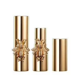 Vendita calda oro rossetto strass tubo custodia contenitore