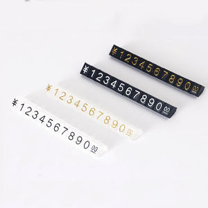 Support de <span class=keywords><strong>cube</strong></span> d'affichage de prix réglable Kit de bloc d'étiquettes de prix en dollars Étagère de supermarché de bijouterie de magasin de détail <span class=keywords><strong>Lettre</strong></span> facile à lire - Product Image 1