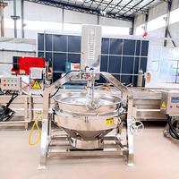 Marmite de Cuisson Industrielle avec Agitateur 50L 100L 200L 300L 500L pour la Transformation de Sauces et de Confitures