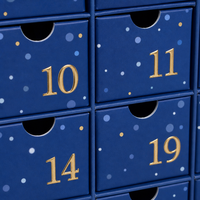 Boîte-cadeau de calendrier de l'avent en carton rigide personnalisé pour les ensembles de produits de beauté et de soins personnels