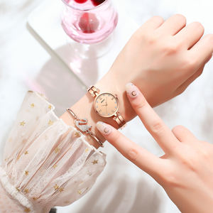 NIBOSI 2559 personnalisable Logo Quartz montre femme Bracelet en acier inoxydable mode Simple Design étanche montre-bracelet en verre - Product Image 6