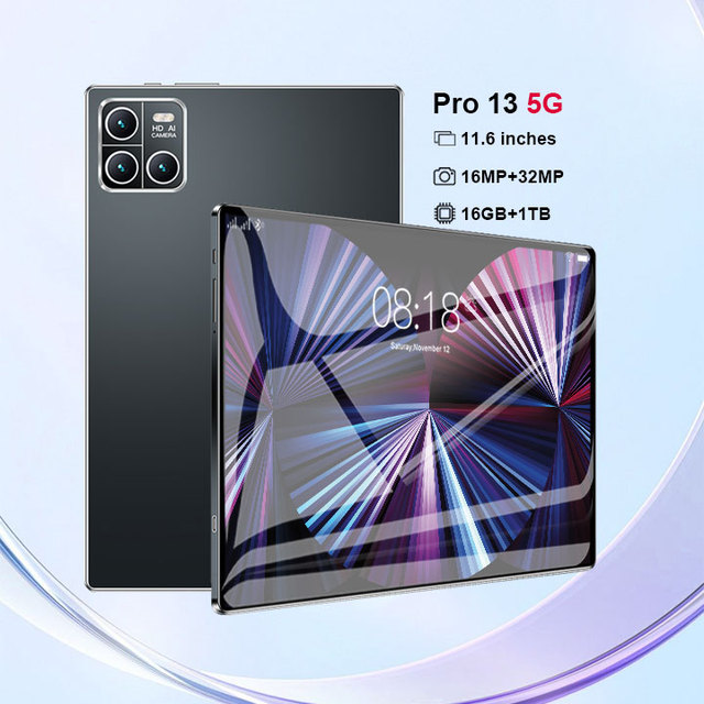 Large 16GB+1TB 10.1 Inch 5G Smart Pad Tablet Android for Kids Education Portable Tablet PC With Dual Sim