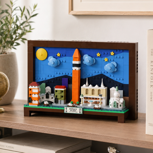 CITY POSTCARD-VENICE Skyline, <span class=keywords><strong>Serie</strong></span> de Bloques de Construcción para Juegos STEM, Tiendas de Regalos, Tiendas de Aficiones, Pedidos al por Mayor - Product Image 6