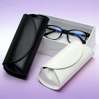 Étui à lunettes de protection élégant et durable en cuir PU léger