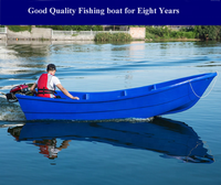 Rassemblement CE Bleu Couleur PE-310 Bateau de Pêche Double Pont Dur PE Plastique Bateau à Moteur pour la Pêche en Lac avec Rail