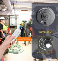 Tour d'éclairage gonflable réglable en hauteur (1,6 m - 3,8 m) avec trépied, 60W - 1000W, pour événements, mariages, travaux, mines et chantiers de construction