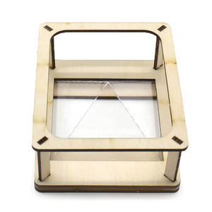 Kit scientifique de projecteur holographique en bois pour enfants, jouet éducatif pour expériences scientifiques, modèle de forme géométrique, 7-9 ans - Product Image 1