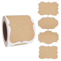 Étiquettes autocollantes Kraft vierges et inscriptibles, autocollants polyvalents pour bouteilles, pots, stockage des aliments, emballage de cadeaux faits à la main, décoration, 200 pièces