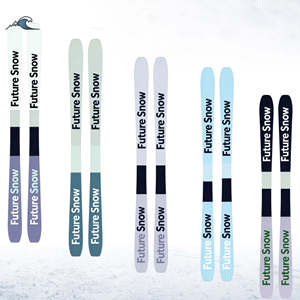 Skis alpins pour adultes, tout terrain, piste, hors piste, carbone, 160 cm, skis personnalisés, fixations en bois, <span class=keywords><strong>sport</strong></span> d'hiver - Product Image 1