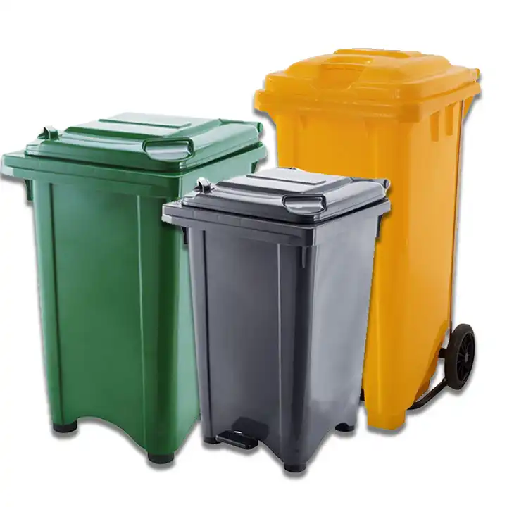 Outdoor Plastic trash bin street large garbage can