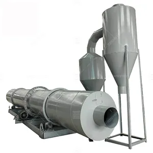 Rotary Drum Dryer Hot Airflow Dryer Wood Sawdust Drying Machine Biomass Dryer
