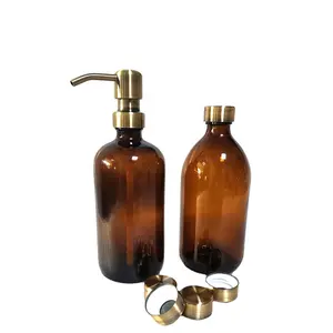 Stainless steel brass antique hand pump for soap valve inox dispenser