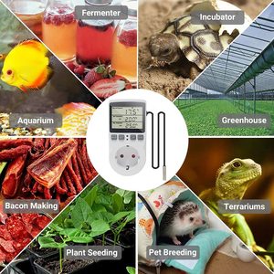 KT3100 16A V ترموستات تحكم في درجة الحرارة الرقمية مقبس منفذ مؤقت مفتاح استشعار التدفئة التبريد - Product Image 6