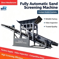 Machine de criblage vibratoire portable pour le sable, machine de tamisage de sable humide et sec pour le traitement du sable de construction