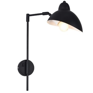 <span class=keywords><strong>E27</strong></span> bóng đèn sconces với màu đen bóng râm cánh tay dài Rod tường đèn cho phòng khách và phòng ngủ đong đưa cạnh giường ngủ tường ánh sáng - Product Image 5