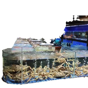 Acuario de Vidrio Curvo con Bajo Contenido de Hierro para Decoración de Hoteles, Grosor de 3mm-10mm, Estructura Sólida - Product Image 1
