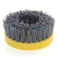 KANEOTEK M14/16,5/8-11 "Snail Lock ,Hook & Loop Brosses abrasives rondes en carbure de silicium de 3/4/5 pouces pour granit et marbre