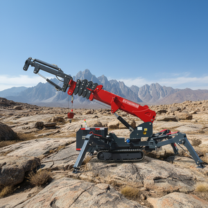 מנוף עכביש L-339 חדש 3 טון 5 טון 8 טון מיני הידראולי טלסקופי עם שלט רחוק, מנוע חשמלי/דיזל, עם תעודת CE - Product Image 2