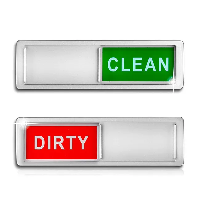 Hot sale Acrylic dishwasher fridge magnet sign dirty clean dishwasher magnets for family kitchen