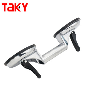 <span class=keywords><strong>Ventouse</strong></span> en verre à double <span class=keywords><strong>poignée</strong></span> en aluminium robuste professionnelle - Product Image 3