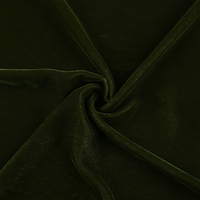Tissu Mode Personnalisé Vert 100% Polyester Teint Microfibre Tissée Velours Mode 5000 9000 pour Abaya Thobe