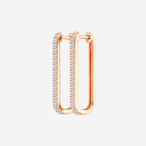 Boucles d'oreilles en forme de clip en diamant rond cultivé en laboratoire, 1 1_2 Ctw, pour femmes, élégantes, minimalistes, scintillantes, bijoux fins, cadeau de luxe - Product Image 2