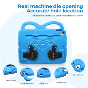 Étui universel pour <span class=keywords><strong>iPad</strong></span> pour enfants de la série HGD2105, léger, en EVA, avec support pour doigts mignon, compatible avec les modèles <span class=keywords><strong>iPad</strong></span> 10,2'' / 10,5'' - Product Image 4