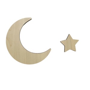 Decoraciones de pared para habitación infantil de estilo nórdico, colgantes de pared con forma de luna y estrella, pegatinas de pared, decoraciones de escena, dormitorio - Product Image 5