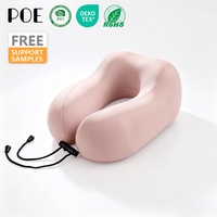 Oreiller de voyage cervical en U en mousse à mémoire de forme pour massage du cou, idéal pour avion, voiture, bureau, sommeil confortable - Vente en gros