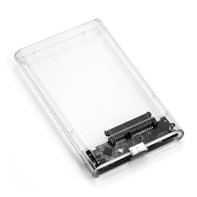 External Hard Drive Enclosure, USB 3.0 to SATA III Adapter for 2.5" SATA SSD HDD 9.5mm 7mm Hard Drive Case Housing