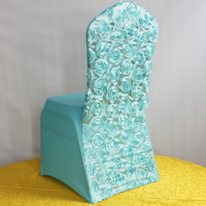 Espessado Rose Stretch Decoração Do Casamento Cadeira Tampa Flor Seat Covers Para A Cadeira Do Banquete Do Casamento - Product Image 6