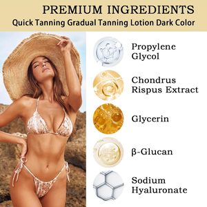 Kit de bronceado sin sol profesional Juego de suero y Loción en aerosol <span class=keywords><strong>autobronceador</strong></span> de bronce oscuro para brillo natural sin rayas de larga duración - Product Image 2