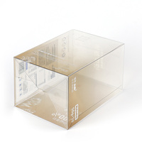 Emballage de boîte à café personnalisé en PVC PET, boîte à capsules de café en plastique transparent refermable avec logo imprimé