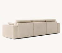 Canapé modulaire en tissu ensemble de canapé en cuir pour salon ensembles de meubles d'intérieur trois places canapé nuage cadre en bois lit en PU table à manger