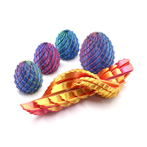 AJB Giocattolo Antistress Stampato in 3D, Uova di Drago Spirali, Giocattolo Rotante per Concentrazione e Riduzione dell'Ansia, Giocattolo Tascabile - Product Image 2