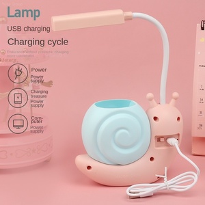 Lampe de bureau d'apprentissage créatif de dessin animé lampe de bureau de protection des yeux de charge LED lampe de bureau pour enfants de maternelle - Product Image 4