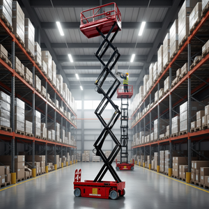 Zware elektrische schaarhoogwerker 4-22m zelfrijdende manliftplatform voor bouwplaatsen - Product Image 1