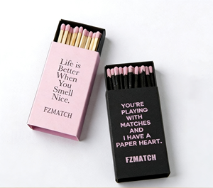 Custom Printed Matte Paper Match <strong>Box</strong> Durable <strong>Cardboard</strong> Match <strong>Storage</strong> <strong>Box</strong> Wedding Favor Cosmetic Gift Packaging <strong>Box</strong> With Matches - Product Image 1
