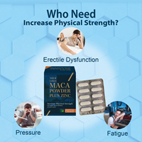 Capsules de Maca de supplément diététique de soins de santé d'OEM Odm sur mesure pour les hommes augmentant la force physique