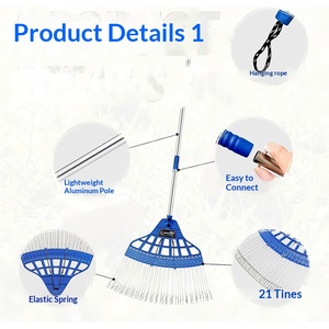 Nouveaux outils de jardinage les plus vendus : ramasseur de <span class=keywords><strong>noix</strong></span>, râteau à feuilles en acier inoxydable, ramasseur de feuilles - Product Image 4