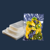 Sacs sous vide pour l'emballage alimentaire, sacs transparents brillants scellés pour la compression des aliments - Sacs de conservation des aliments sous vide
