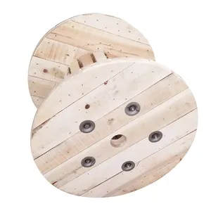 Bằng gỗ bobbin tùy chỉnh dây và cáp trống cáp bằng gỗ trống máy