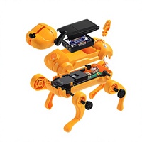 Jouet robot chien interactif avec 13 commandes vocales intelligentes, assemblage DIY, jouet éducatif STEM pour enfants de 8 ans et plus