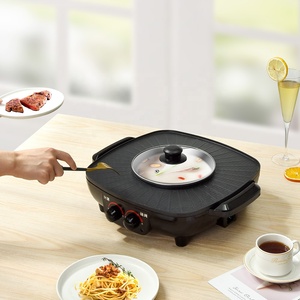 Parrilla Eléctrica Cuadrada 2 en 1 Andong New Korean Bbq, Plancha de Asar sin Humo con Olla Caliente, Plancha Eléctrica para Cocinar, Máquina para Asar con Olla Caliente - Product Image 3