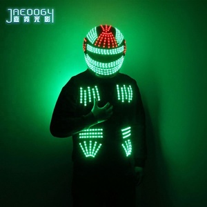 Chaleco LED Atmosphere Props para actuaciones en bares, ropa fluorescente para baile, casco fluorescente punk para <span class=keywords><strong>DJ</strong></span> - Product Image 2