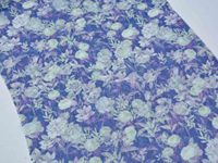 Polyester Ratti Swiss Japan Voile Custom Digital Print Floral cetak kain untuk wanita Lagen Toub berbulu