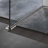 Profils de carreaux de verre de douche en acier inoxydable personnalisés pour la décoration de mur et de sol